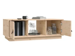 Mesa De Centro| Mesa de centro | Mesa de apoio | Mesa de café 100x50x35 cm pinho maciço Castanho