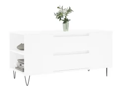 Mesa De Centro* Mesa de centro | Mesa de apoio 102x44.5x50 cm derivados de madeira Branco