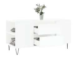 Mesa De Centro* Mesa de centro | Mesa de apoio 102x44.5x50 cm derivados de madeira Branco