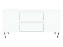 Mesa De Centro* Mesa de centro | Mesa de apoio 102x44.5x50 cm derivados de madeira Branco