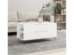 Mesa De Centro* Mesa de centro | Mesa de apoio 102x44.5x50 cm derivados de madeira Branco