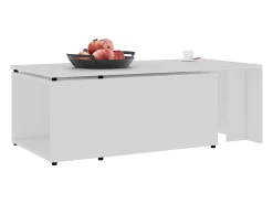 Mesa De Centro| Mesa de centro | Mesa de apoio 150x50x35 cm derivados de madeira Branco