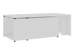Mesa De Centro| Mesa de centro | Mesa de apoio 150x50x35 cm derivados de madeira Branco