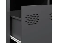 Clearance Mesa de centro | Mesa de apoio | Mesa de café 101.5x50x43.5 cm aço laminado a frio antracite Preto