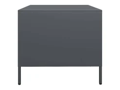 Clearance Mesa de centro | Mesa de apoio | Mesa de café 101.5x50x43.5 cm aço laminado a frio antracite Preto