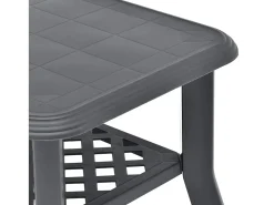 Mesa De Centro* Mesa de centro | Mesa de apoio | Mesa de café 90x60x46 cm plástico antracite Preto