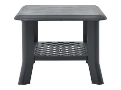 Mesa De Centro* Mesa de centro | Mesa de apoio | Mesa de café 90x60x46 cm plástico antracite Preto