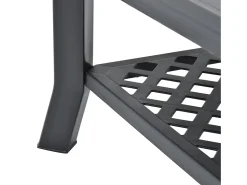 Mesa De Centro* Mesa de centro | Mesa de apoio | Mesa de café 90x60x46 cm plástico antracite Preto