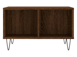 Mesa De Centro| Mesa de centro | Mesa de apoio 60x50x36.5cm derivados madeira carvalho Castanho