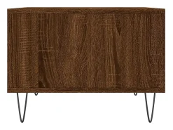 Mesa De Centro| Mesa de centro | Mesa de apoio 60x50x36.5cm derivados madeira carvalho Castanho