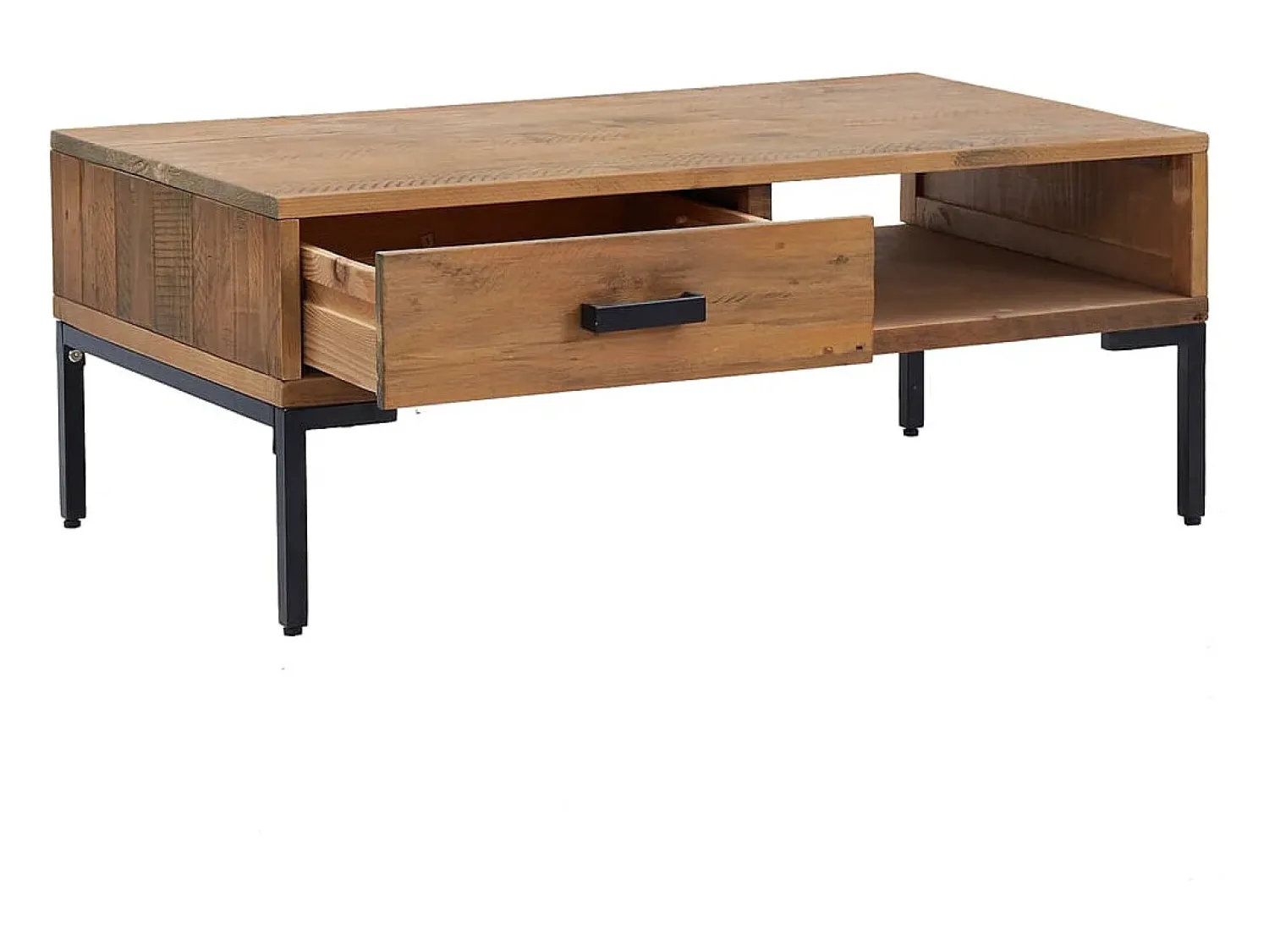 New Mesa de centro | Mesa de apoio | Mesa de café 90x50x35 cm pinho maciço Castanho