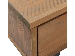 New Mesa de centro | Mesa de apoio | Mesa de café 90x50x35 cm pinho maciço Castanho