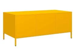 Mesa De Centro* Mesa de centro | Mesa de apoio 101.5x50x43.5 cm aço laminado frio mostarda Amarelo