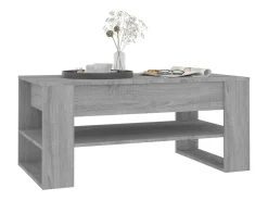 Outlet Mesa de centro | Mesa de apoio 102x55x45 cm madeira processada sonoma cinza Cinzento
