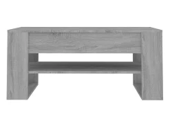 Outlet Mesa de centro | Mesa de apoio 102x55x45 cm madeira processada sonoma cinza Cinzento