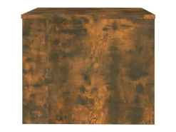 Mesa De Centro| Mesa de centro | Mesa de apoio 80x50x40 cm derivados de madeira carvalho fumado Castanho
