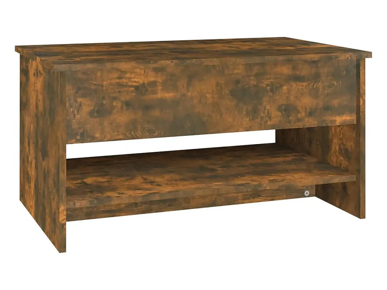 Mesa De Centro| Mesa de centro | Mesa de apoio 80x50x40 cm derivados de madeira carvalho fumado Castanho