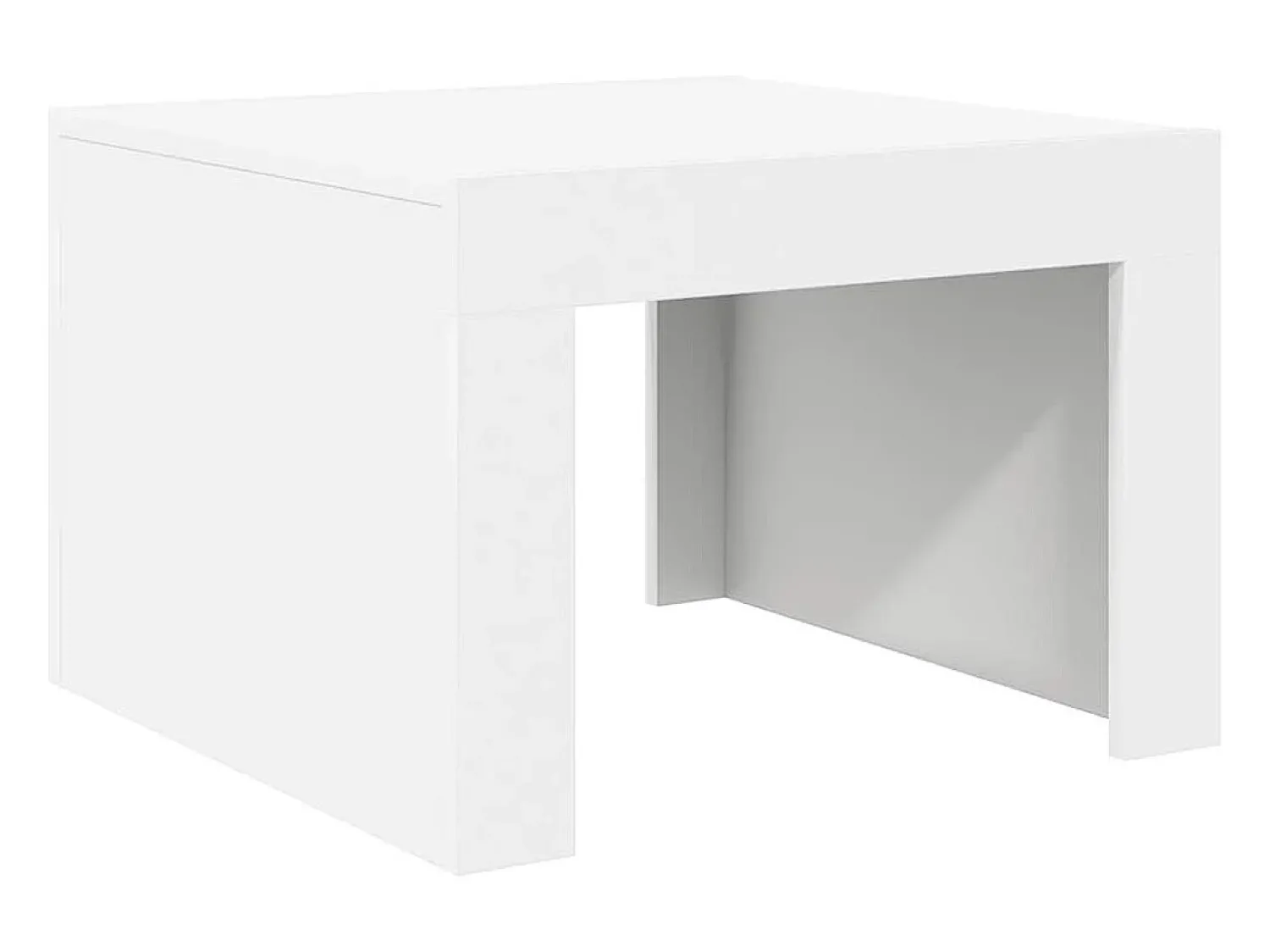 Mesa De Centro| Mesa de centro | Mesa de apoio 50x50x35 cm derivados madeira Branco