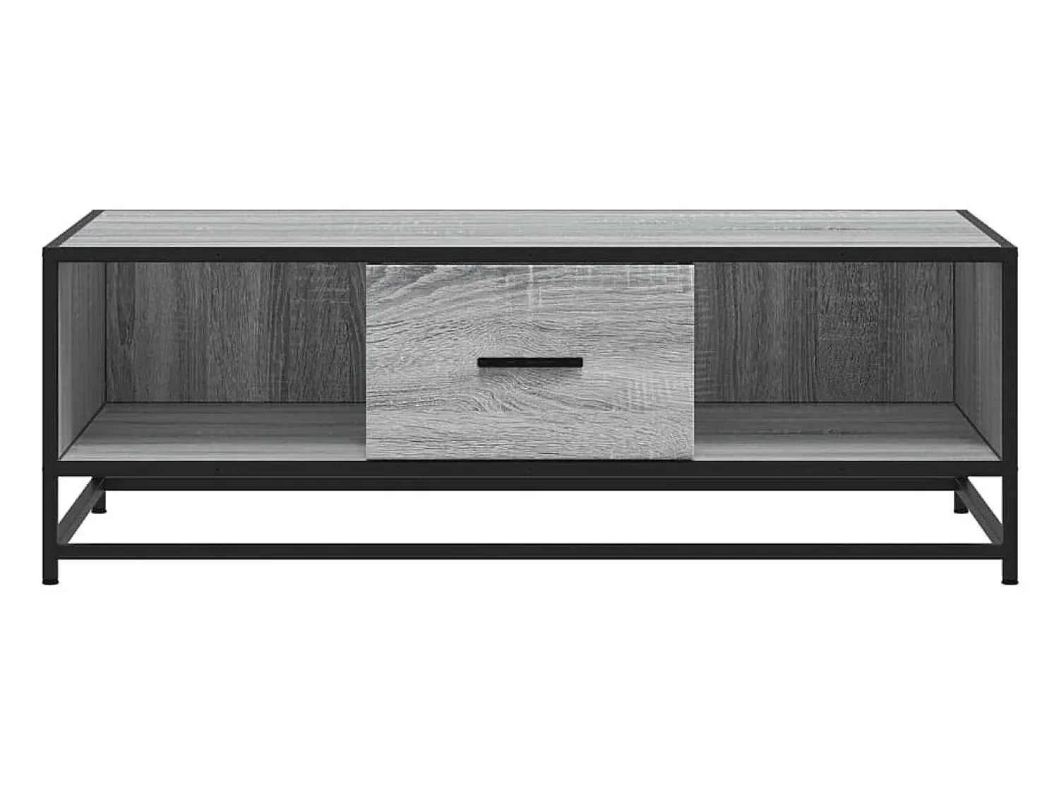 Mesa de centro | Mesa de apoio 100x57x35cm deriv. madeira/metal sonoma^ Mesa De Centro