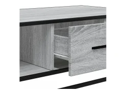 Mesa de centro | Mesa de apoio 100x57x35cm deriv. madeira/metal sonoma^ Mesa De Centro