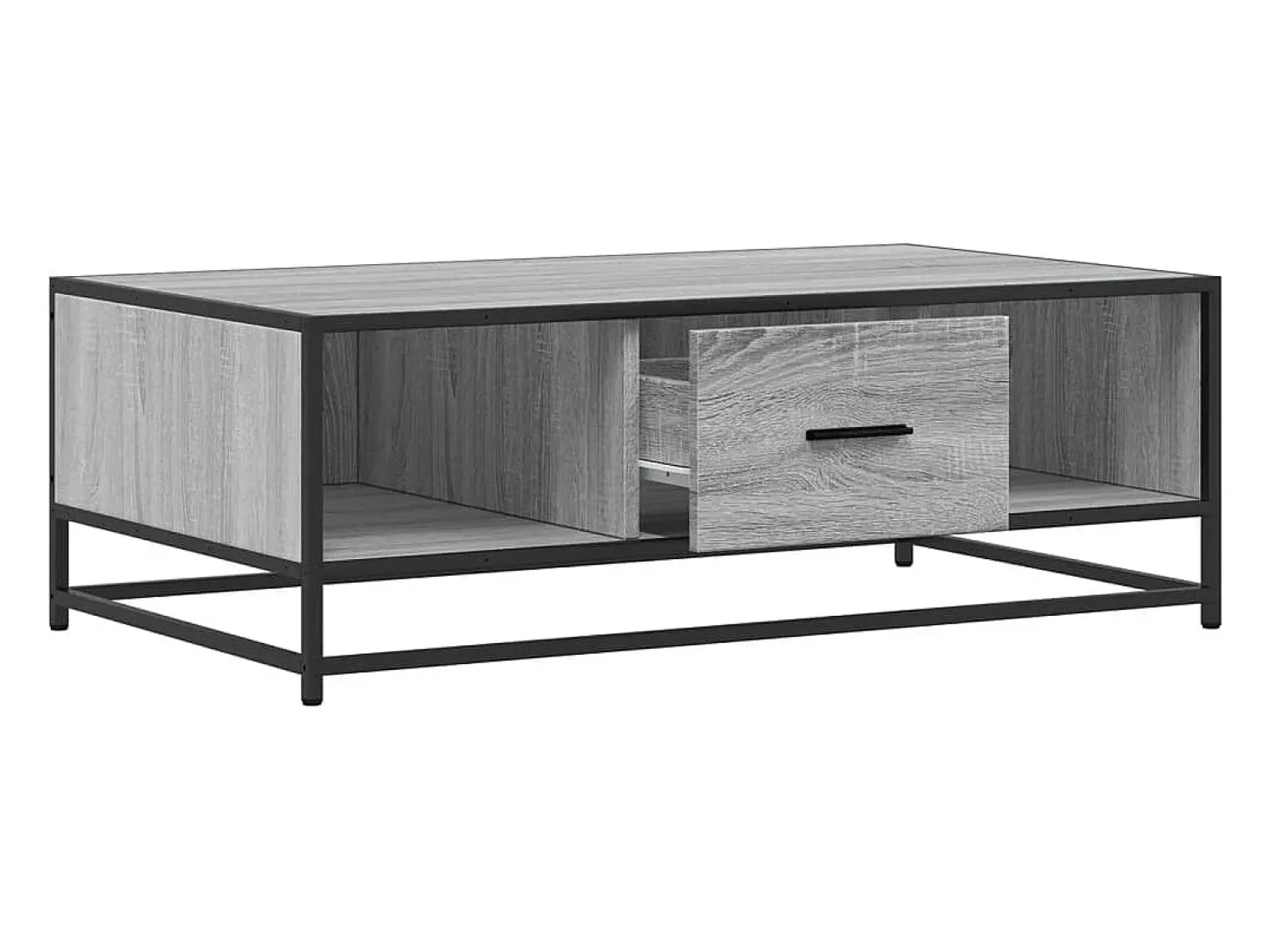 Mesa de centro | Mesa de apoio 100x57x35cm deriv. madeira/metal sonoma^ Mesa De Centro