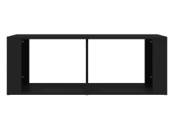Online Mesa de centro | Mesa de apoio 100x50x36 cm derivados de madeira Preto