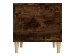 Best Mesa de centro | Mesa de apoio 60x44.5x45 cm derivados madeira carvalho fumado Castanho