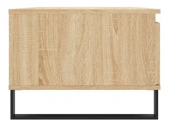 Mesa De Centro* Mesa de centro | Mesa de apoio 90x50x36.5 cm derivados madeira carvalho sonoma Castanho