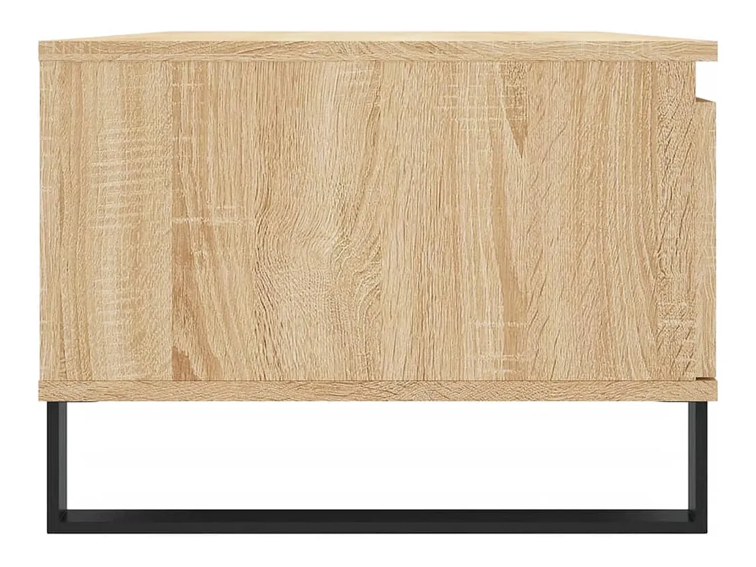 Mesa De Centro* Mesa de centro | Mesa de apoio 90x50x36.5 cm derivados madeira carvalho sonoma Castanho