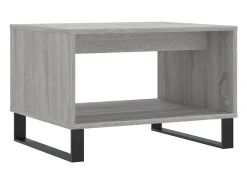 Hot Mesa de centro | Mesa de apoio 60x50x40 cm derivados de madeira sonoma Cinzento