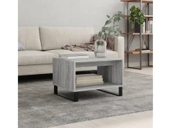 Hot Mesa de centro | Mesa de apoio 60x50x40 cm derivados de madeira sonoma Cinzento