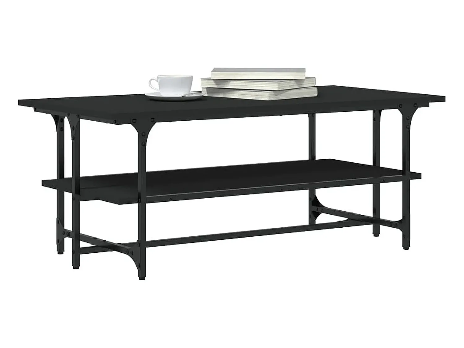 Mesa de centro | Mesa de apoio 100x50x40 cm derivados de madeira^ Mesa De Centro