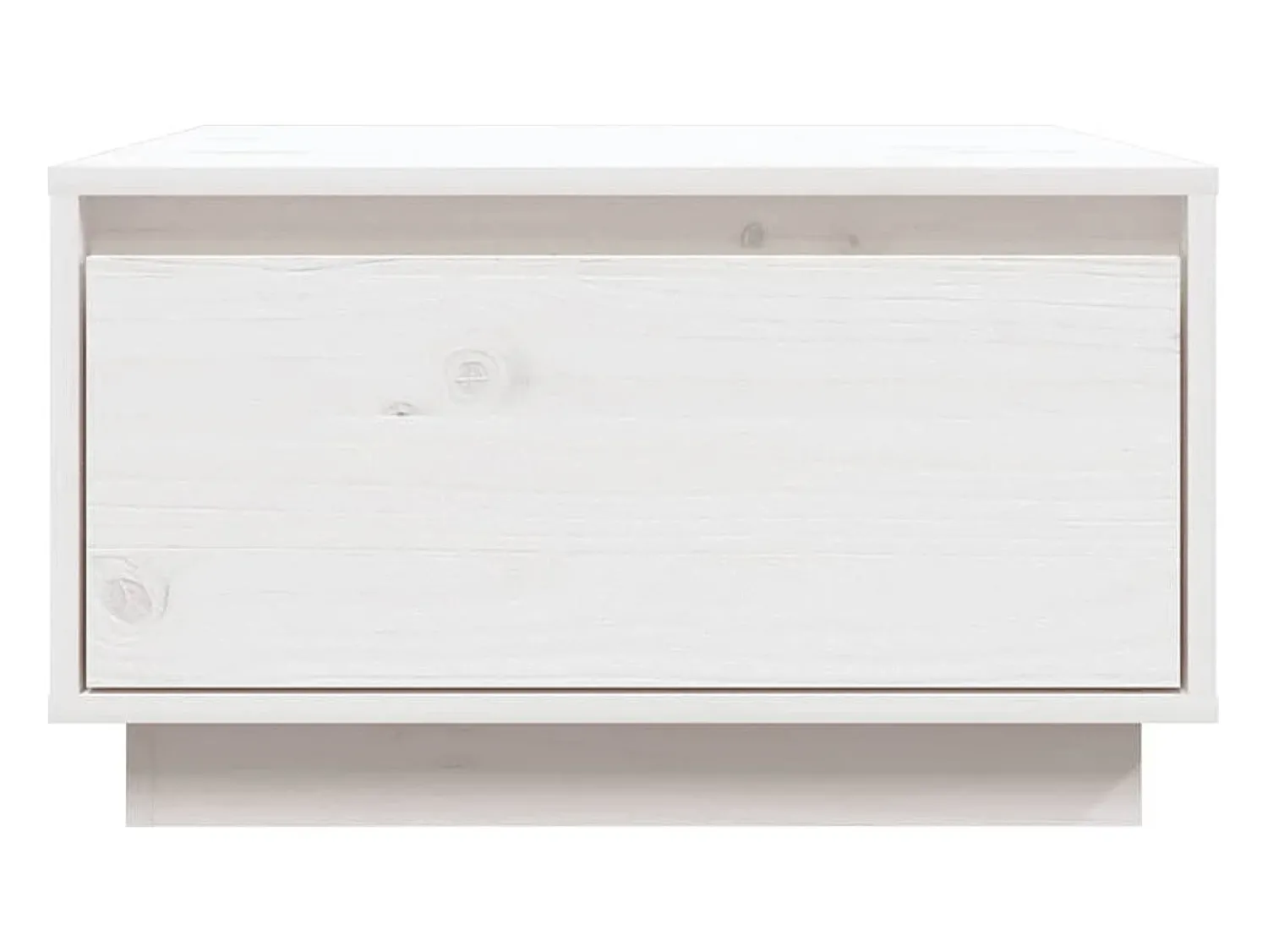Mesa De Centro| Mesa de centro | Mesa de apoio 55x56x32 cm pinho maciço Branco