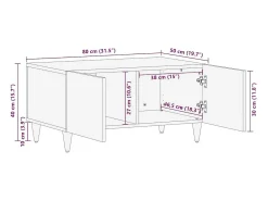 Mesa de centro | Mesa de apoio 80x50x40 cm^ Mesa De Centro