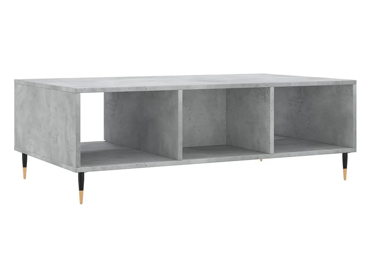 Mesa De Centro| Mesa de centro | Mesa de apoio 104x60x35 cm derivados madeira cimento Cinzento
