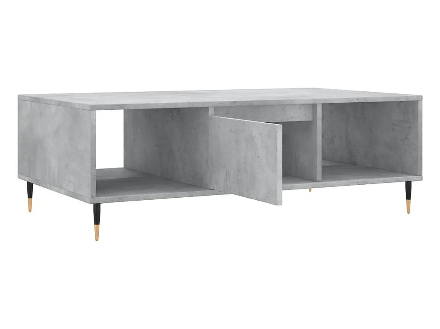 Mesa De Centro| Mesa de centro | Mesa de apoio 104x60x35 cm derivados madeira cimento Cinzento