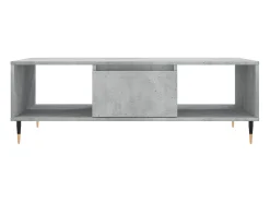 Mesa De Centro| Mesa de centro | Mesa de apoio 104x60x35 cm derivados madeira cimento Cinzento