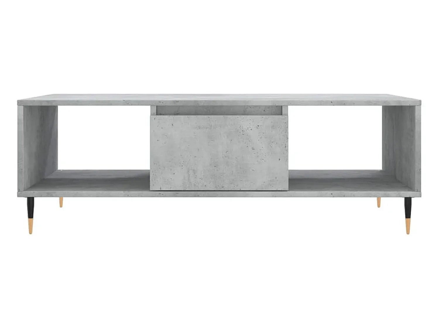 Mesa De Centro| Mesa de centro | Mesa de apoio 104x60x35 cm derivados madeira cimento Cinzento