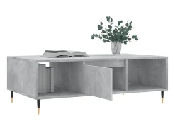 Mesa De Centro| Mesa de centro | Mesa de apoio 104x60x35 cm derivados madeira cimento Cinzento