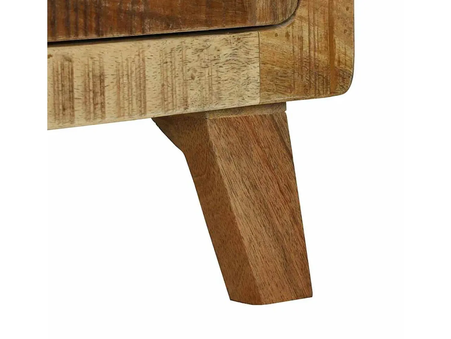 Mesa De Centro* Mesa de centro | Mesa de apoio | Mesa de café Madeira de mangueira áspera maciça Castanho