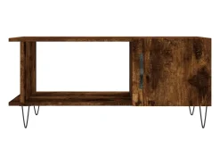 Sale Mesa de centro | Mesa de apoio 90x50x40 cm madeira processada carvalho fumado Castanho