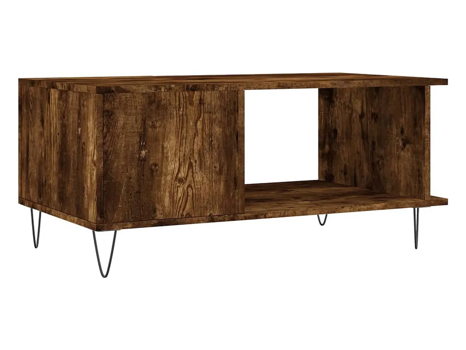Sale Mesa de centro | Mesa de apoio 90x50x40 cm madeira processada carvalho fumado Castanho