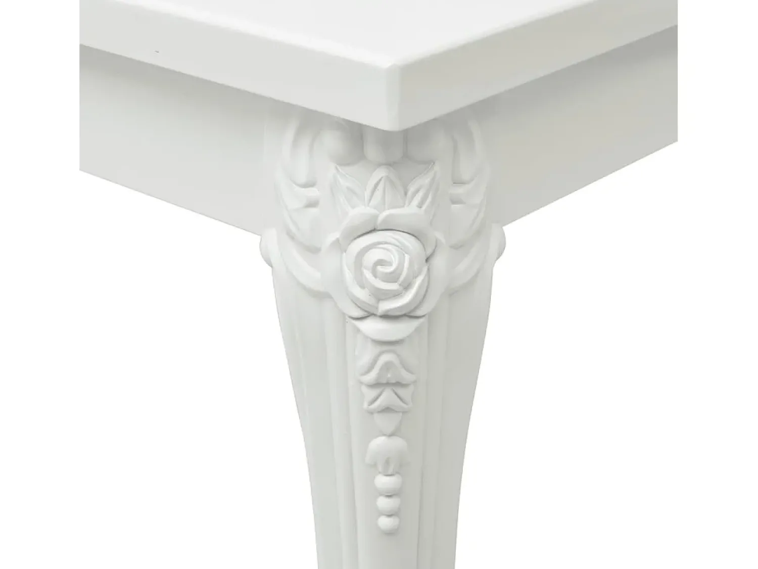Mesa De Centro| Mesa de centro | Mesa de apoio 100x50x42 cm derivados madeira brilhante Branco