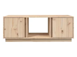 Mesa De Centro| Mesa de centro | Mesa de apoio | Mesa de café 110x50x40 cm pinho maciço Castanho