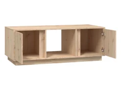 Mesa De Centro| Mesa de centro | Mesa de apoio | Mesa de café 110x50x40 cm pinho maciço Castanho