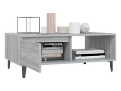 Mesa De Centro* Mesa de centro | Mesa de apoio 90x60x35 cm derivados de madeira sonoma Cinzento