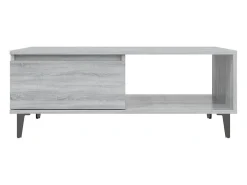 Mesa De Centro* Mesa de centro | Mesa de apoio 90x60x35 cm derivados de madeira sonoma Cinzento