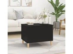 Mesa De Centro* Mesa de centro | Mesa de apoio 60x44.5x45 cm derivados de madeira Preto
