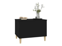 Mesa De Centro* Mesa de centro | Mesa de apoio 60x44.5x45 cm derivados de madeira Preto