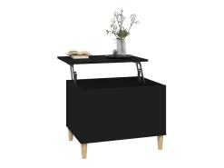 Mesa De Centro* Mesa de centro | Mesa de apoio 60x44.5x45 cm derivados de madeira Preto